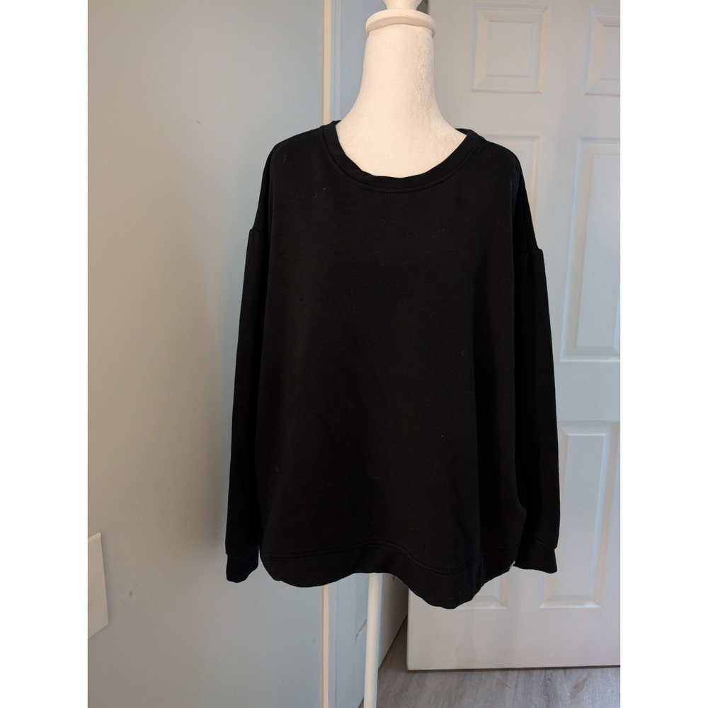 Women's Orvis Sweatshirt Black Size XL Classic Collection Minimalist Activewear